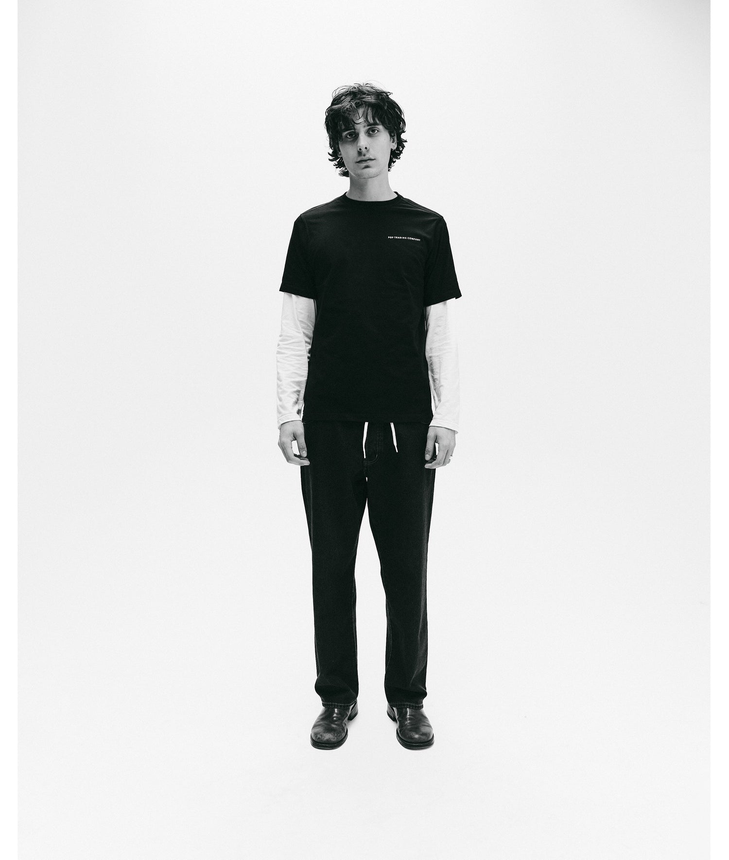 Pop Logo T-Shirt Black/White