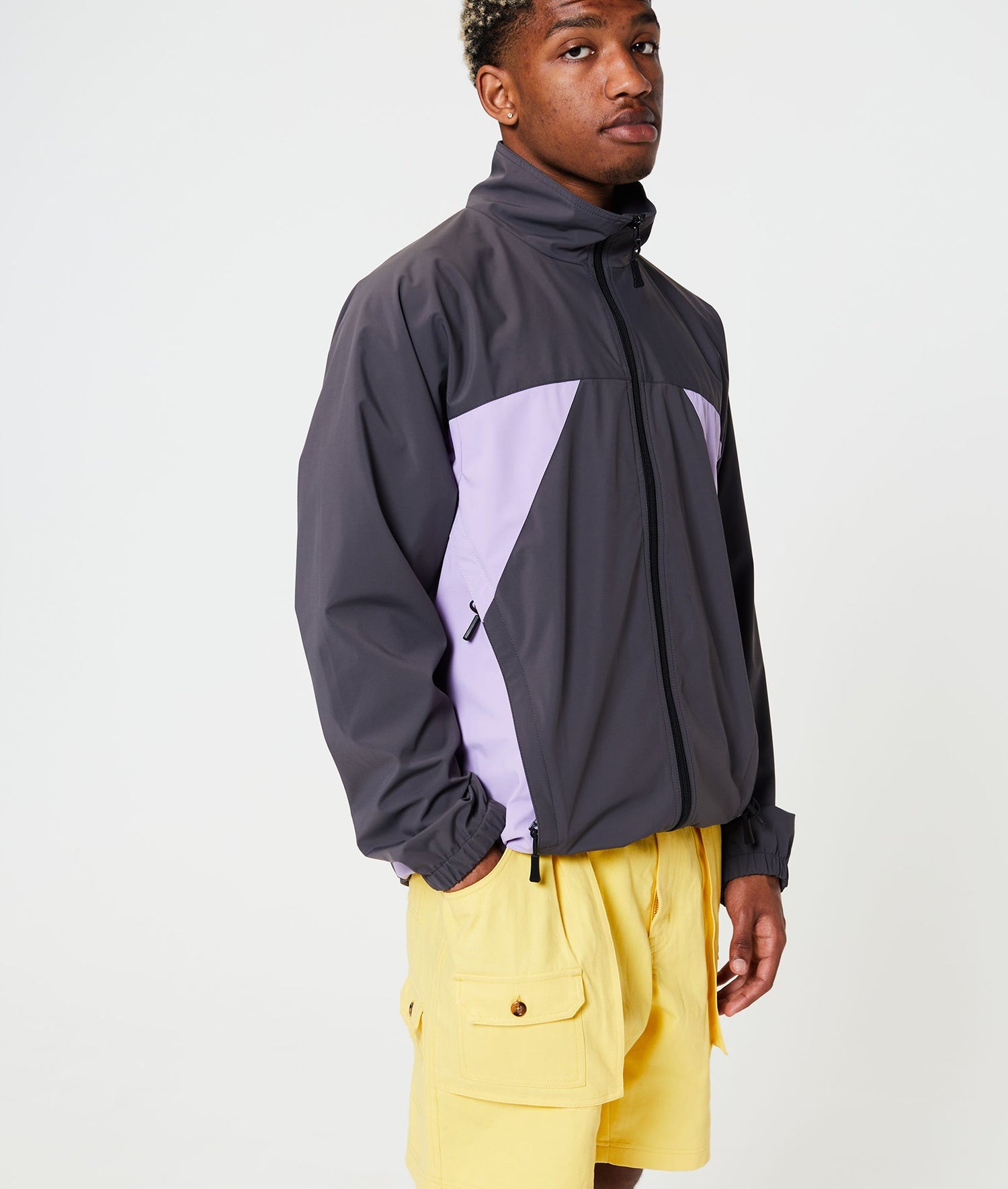 Pop Two Tone Training Jacket Charcoal