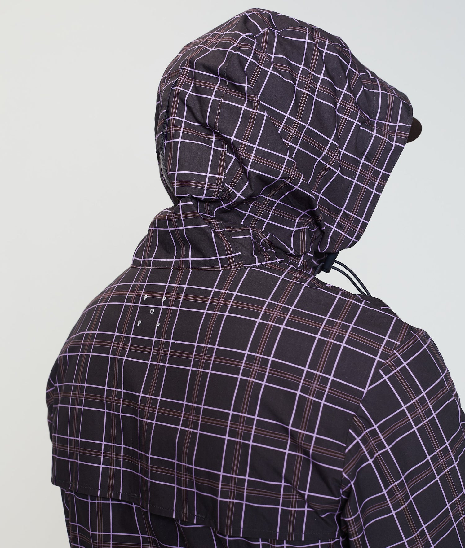 Pop Checked Vondel Jacket Charcoal/Viola