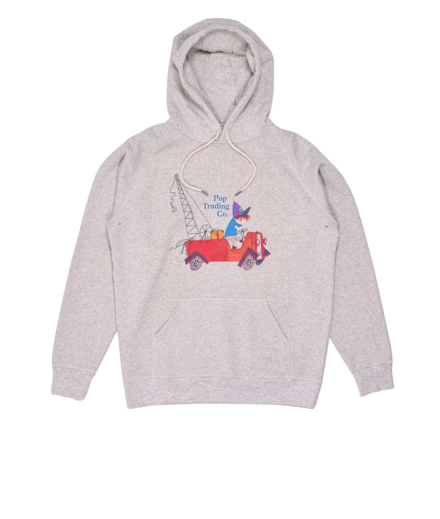 Pop Fiep Hooded Sweat Off White Heather