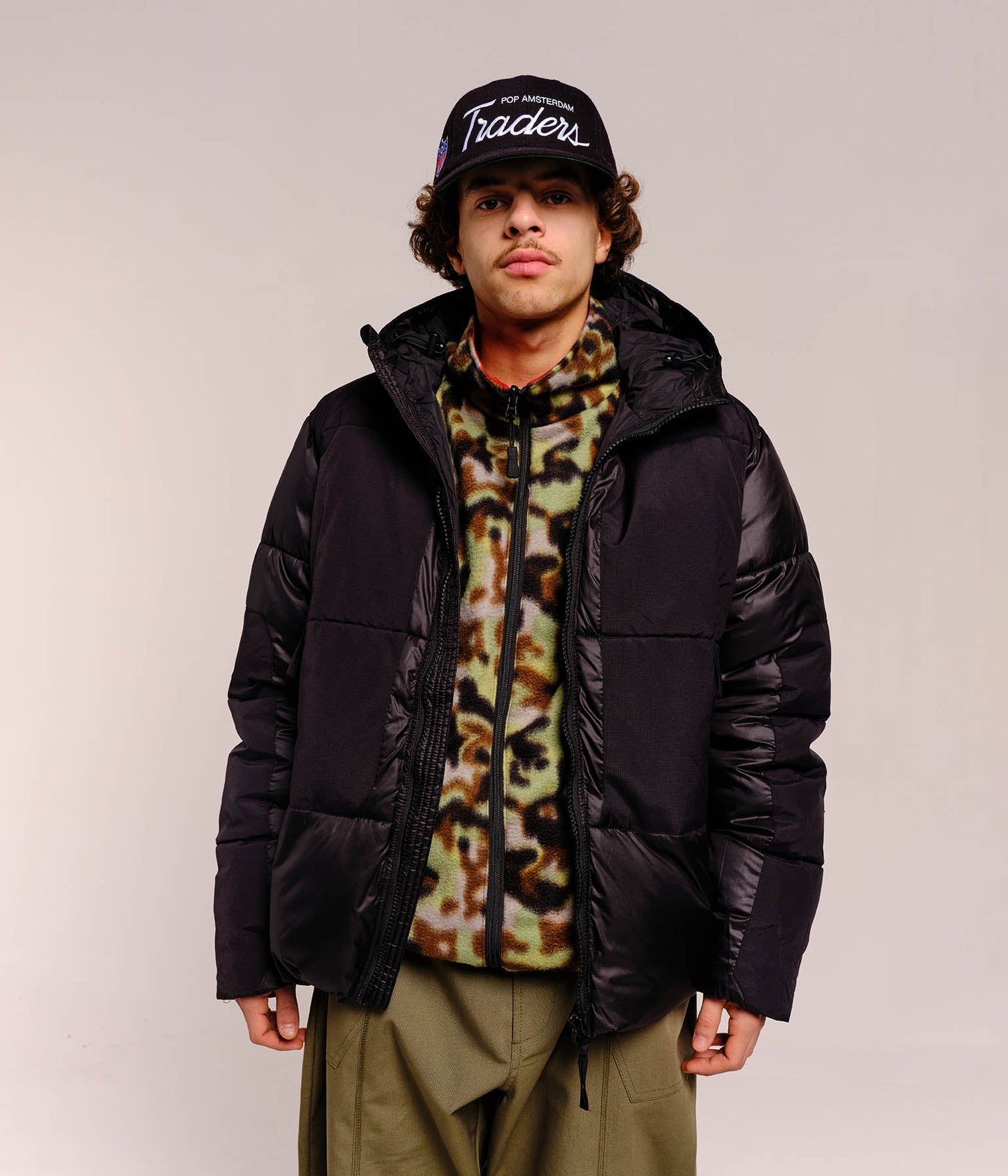 Pop Puffer Jacket Black