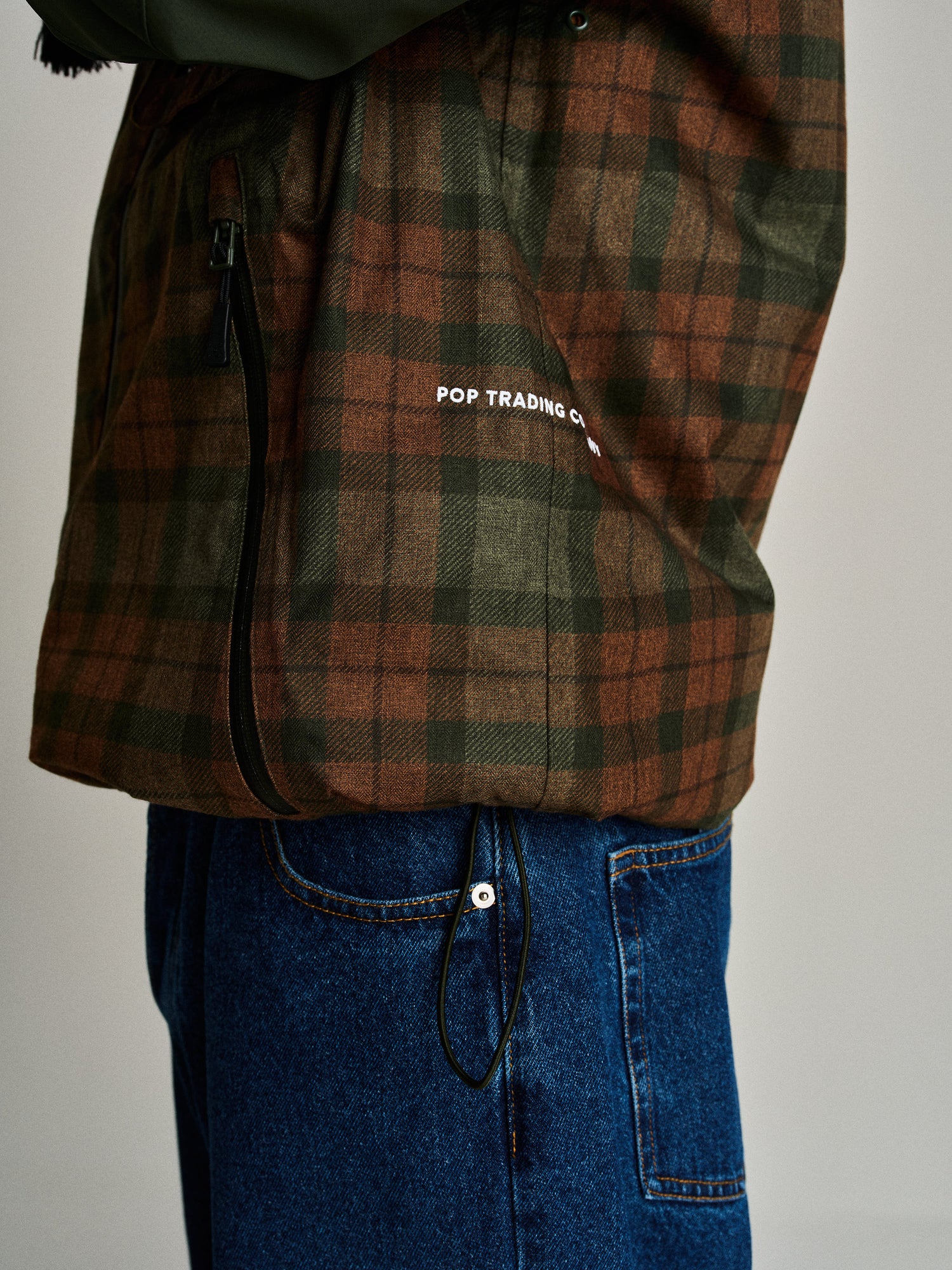 Pop Checked Oracle Jacket Duffel Green