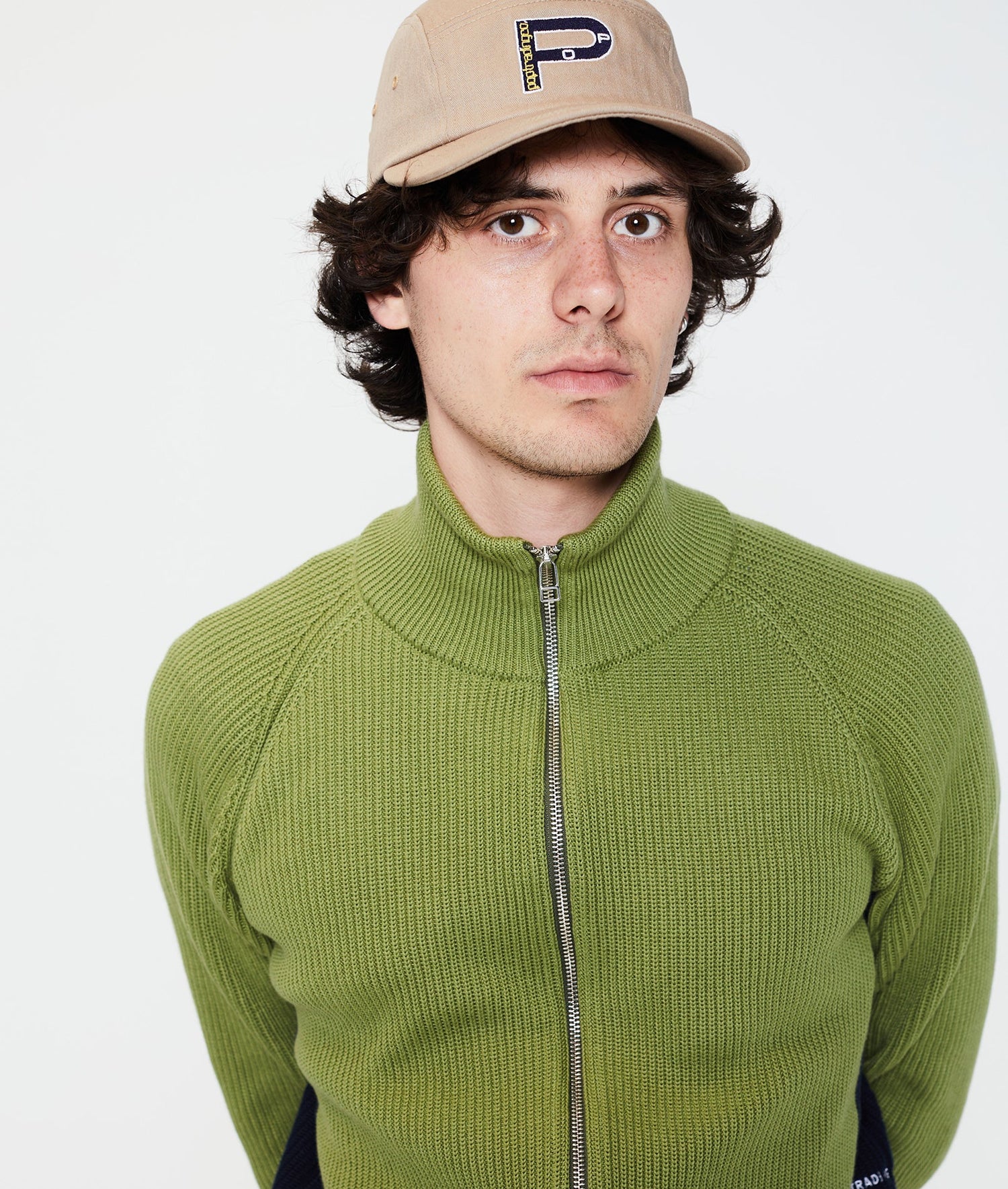Pop Nautical Herringbone Fivepanel Hat Khaki