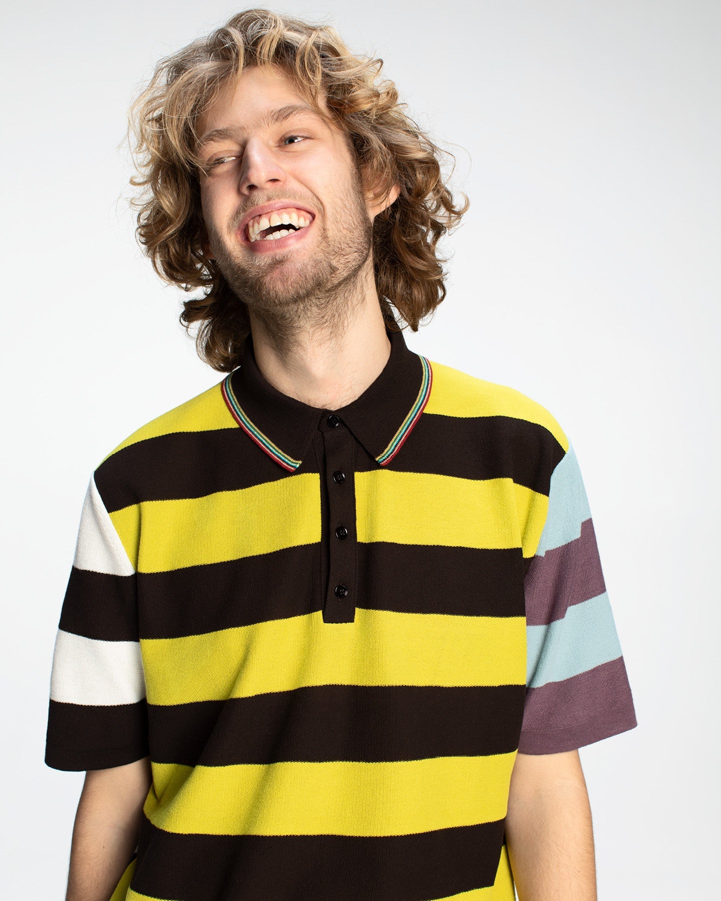 Pop/Paul Smith Striped Polo Shirt