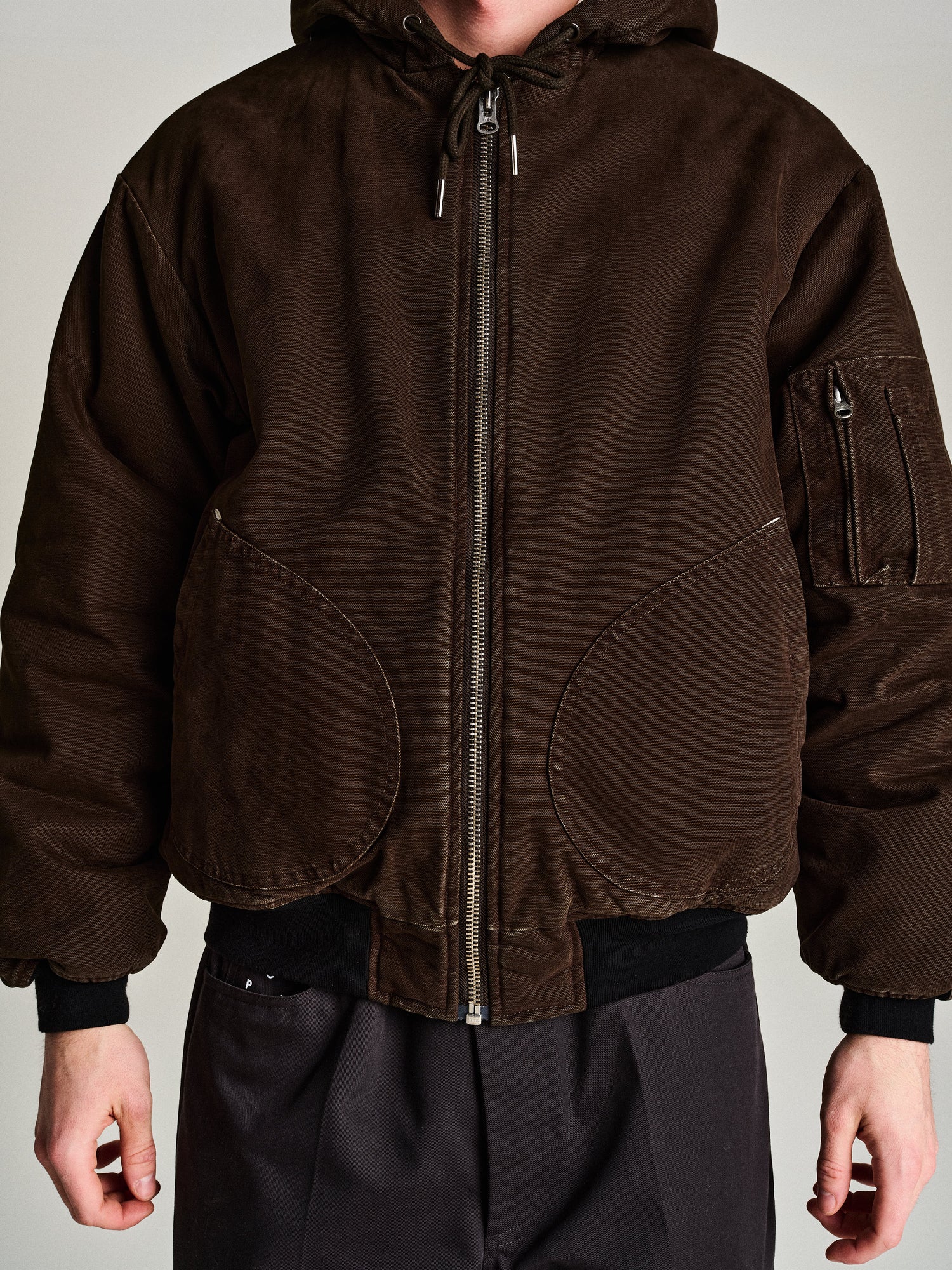 Pop Hooded Flight Jacket Delicioso