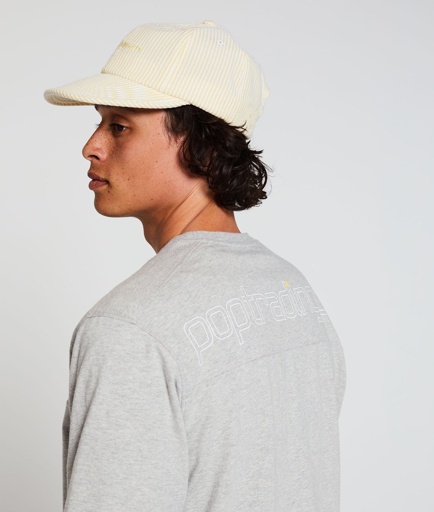 Pop Flexfoam Seersucker Sixpanel Hat Snapdragon/White