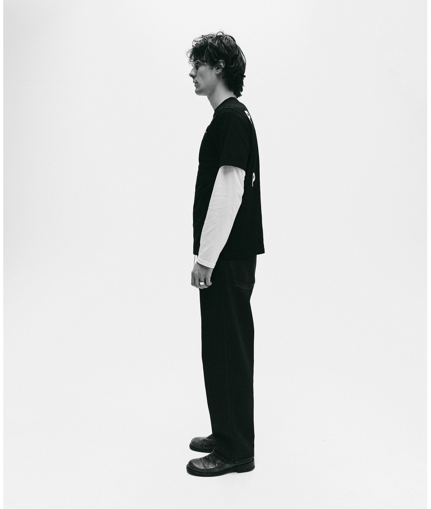 Pop Logo T-Shirt Black/White