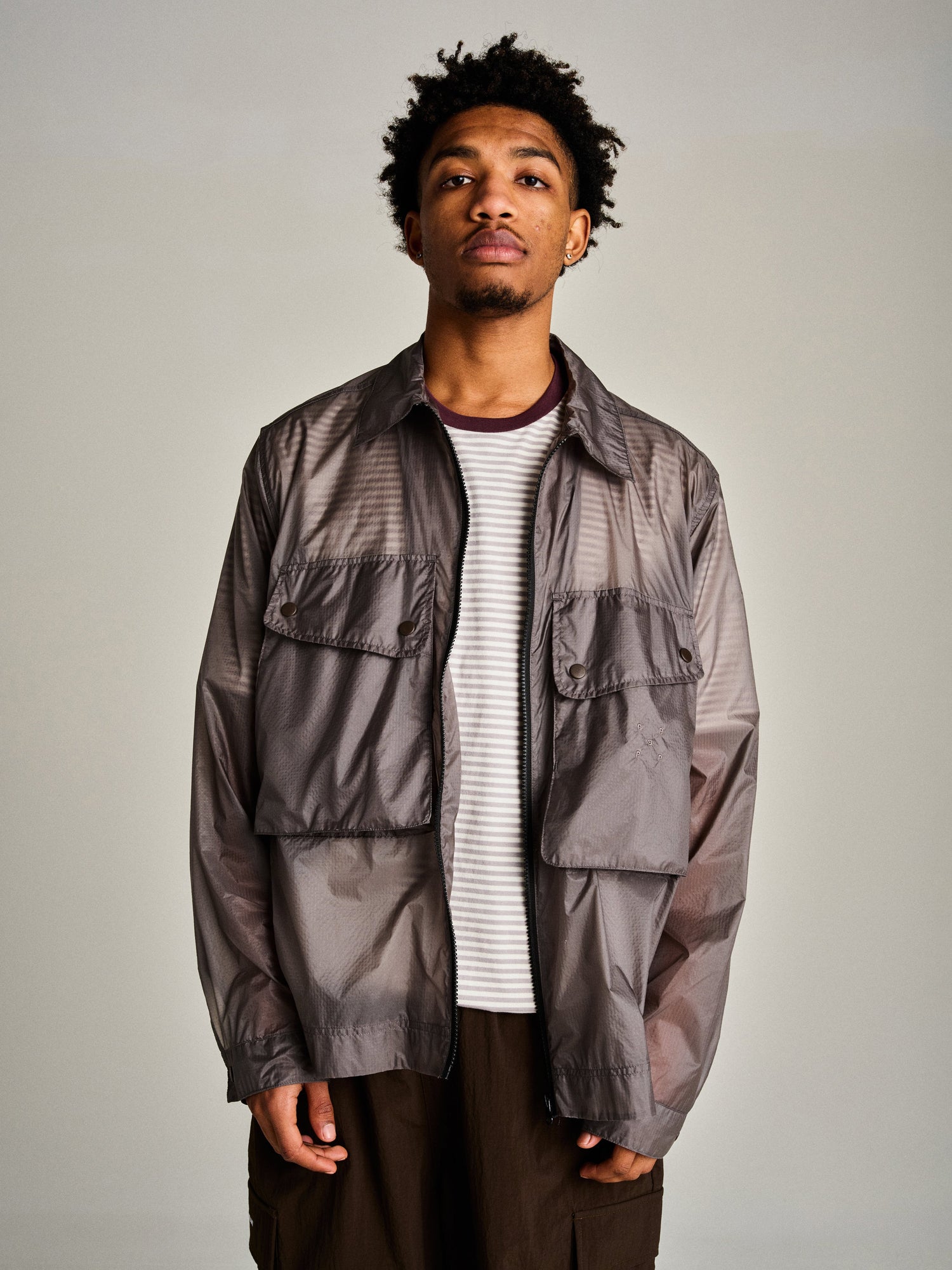 Pop Boxer Overshirt Charcoal