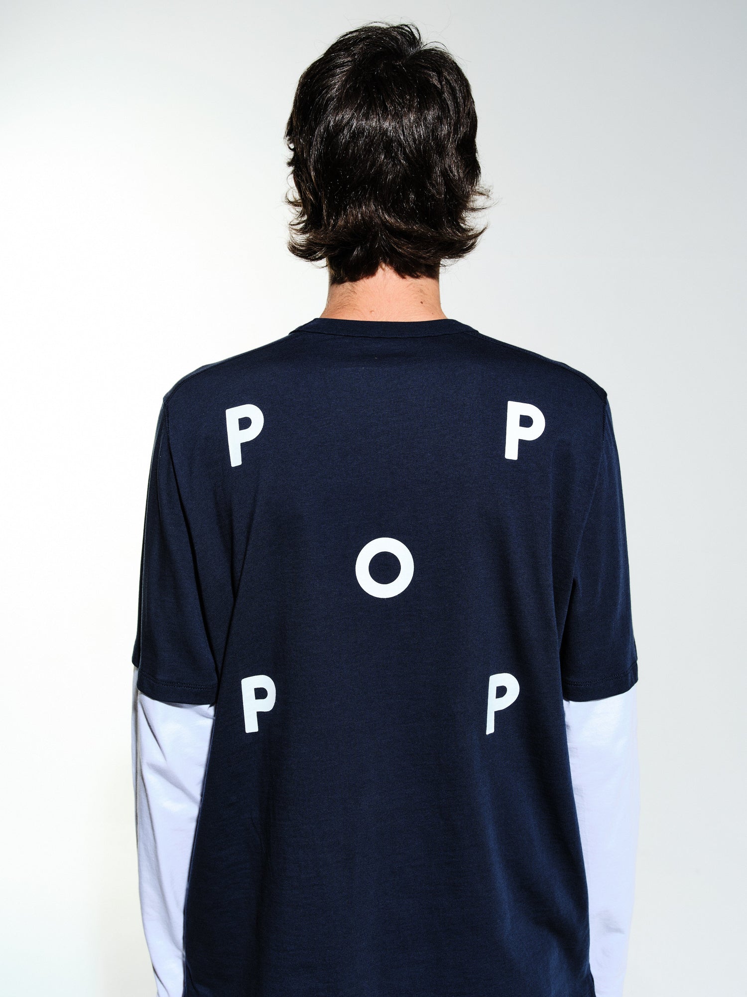 Pop Logo Sleeve T-Shirt Navy