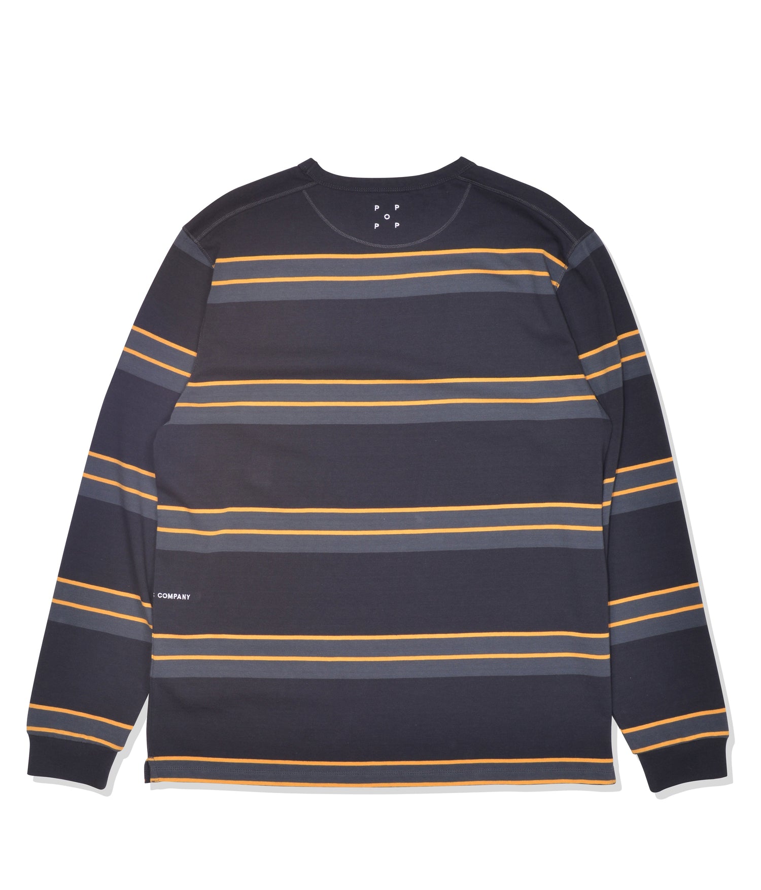 Pop Striped Longsleeve Charcoal/Burnt Yellow