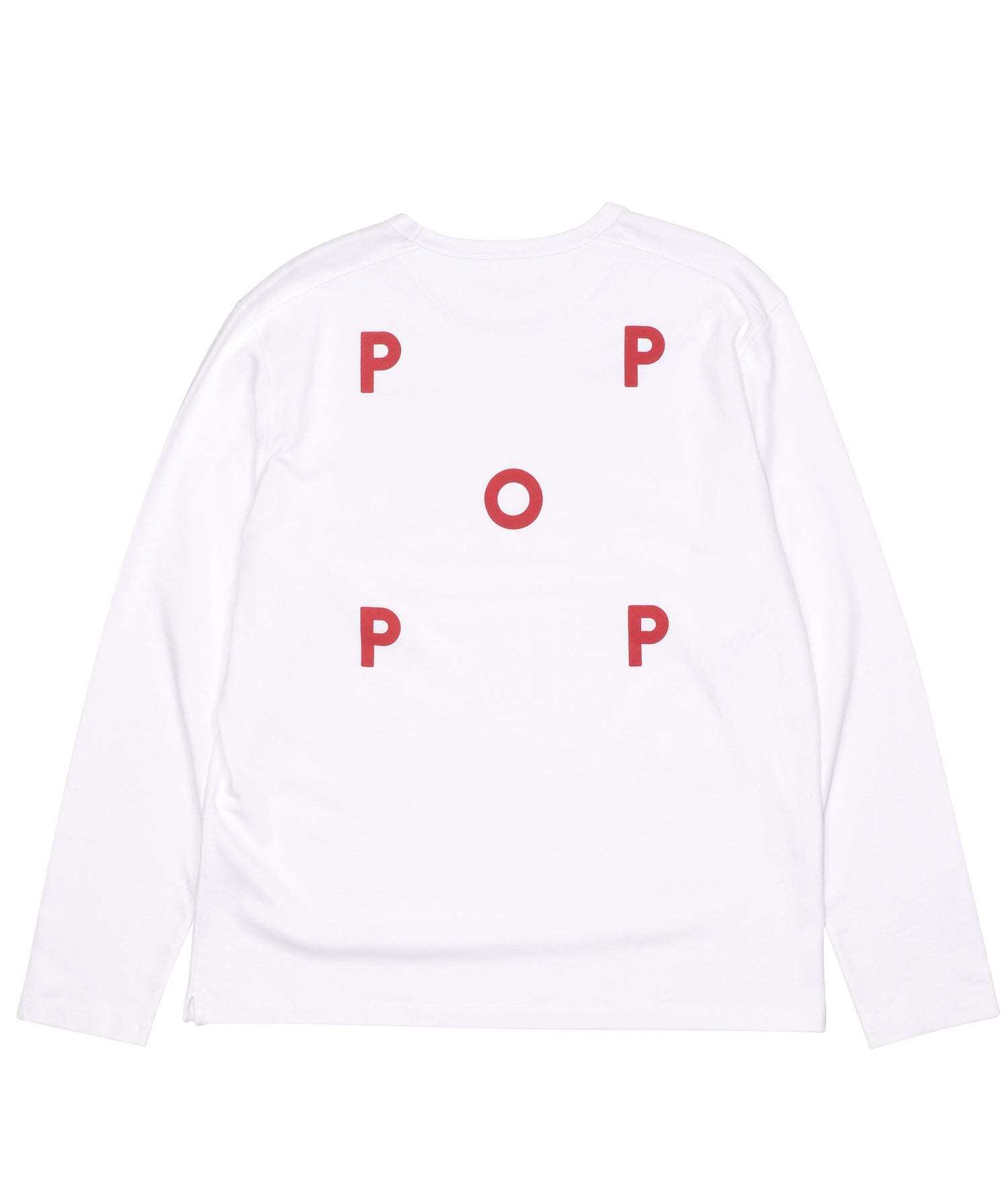Pop Logo Longsleeve White/Pepper Red