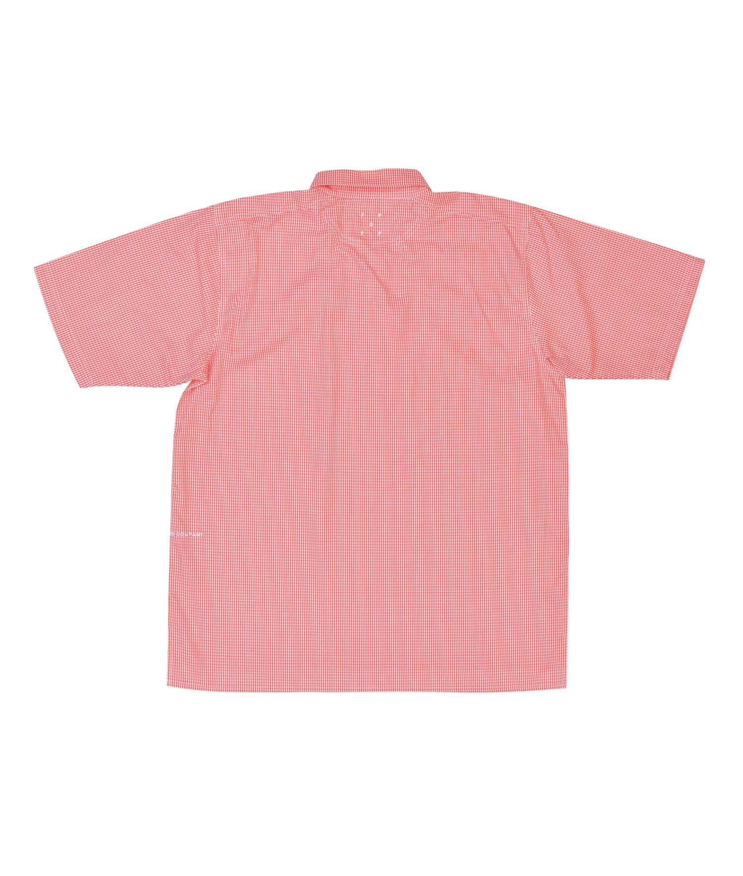 Pop Italo Shirt Orange Gingham