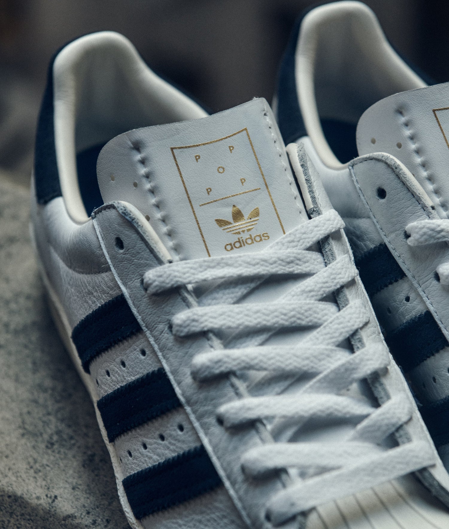 Pop & Adidas Superstar ADV White/Navy
