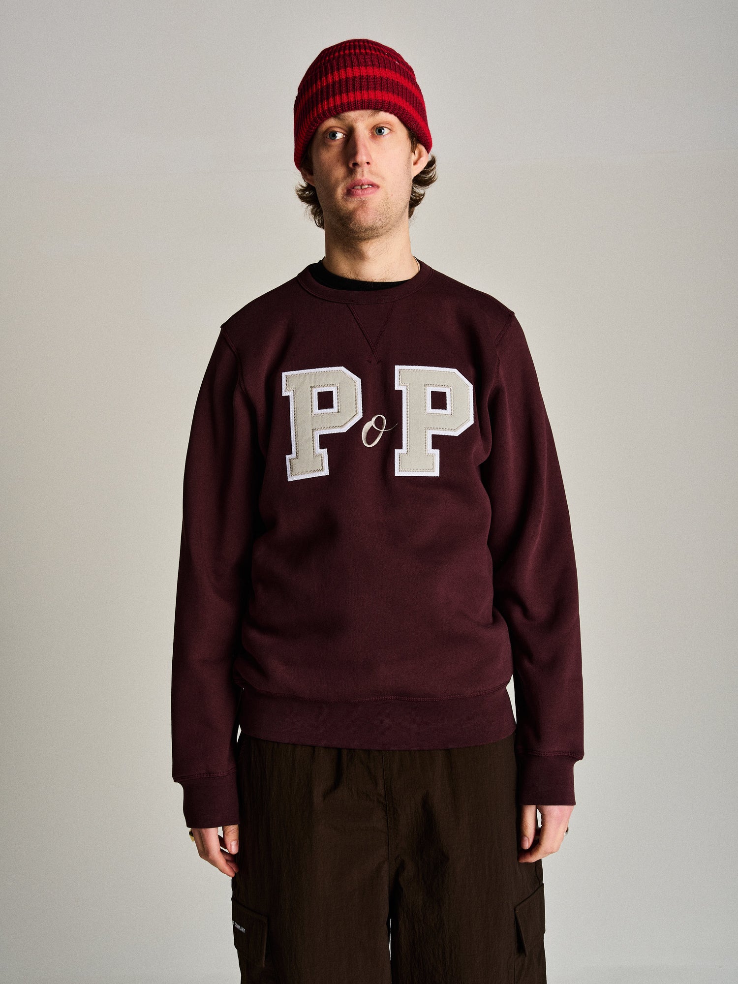 Pop College P Crewneck Sweat Fudge