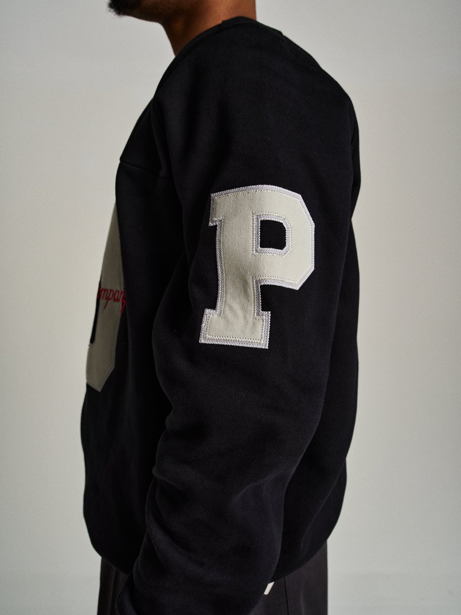 Pop College Crewneck Sweat Black