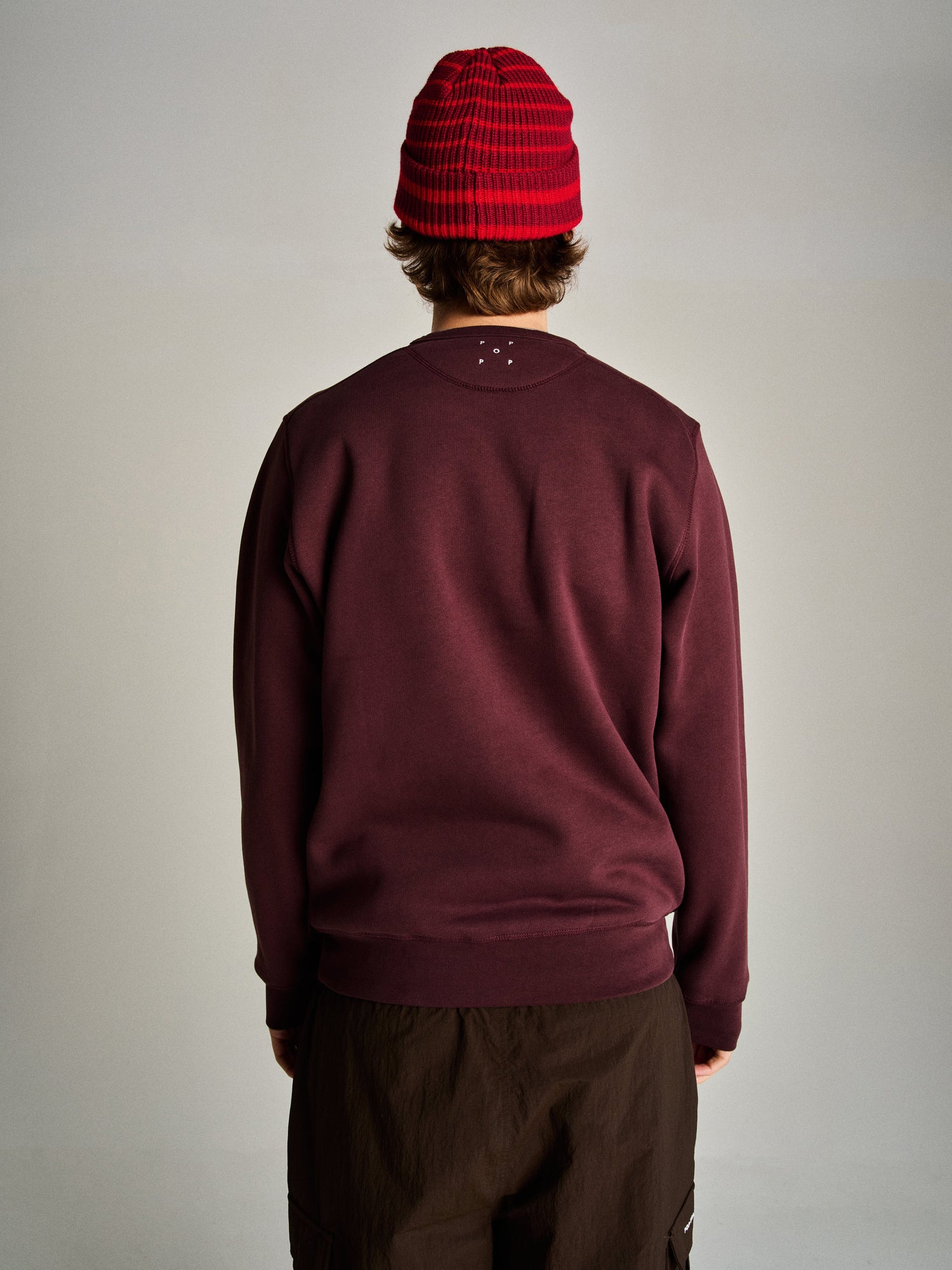 Pop College P Crewneck Sweat Fudge