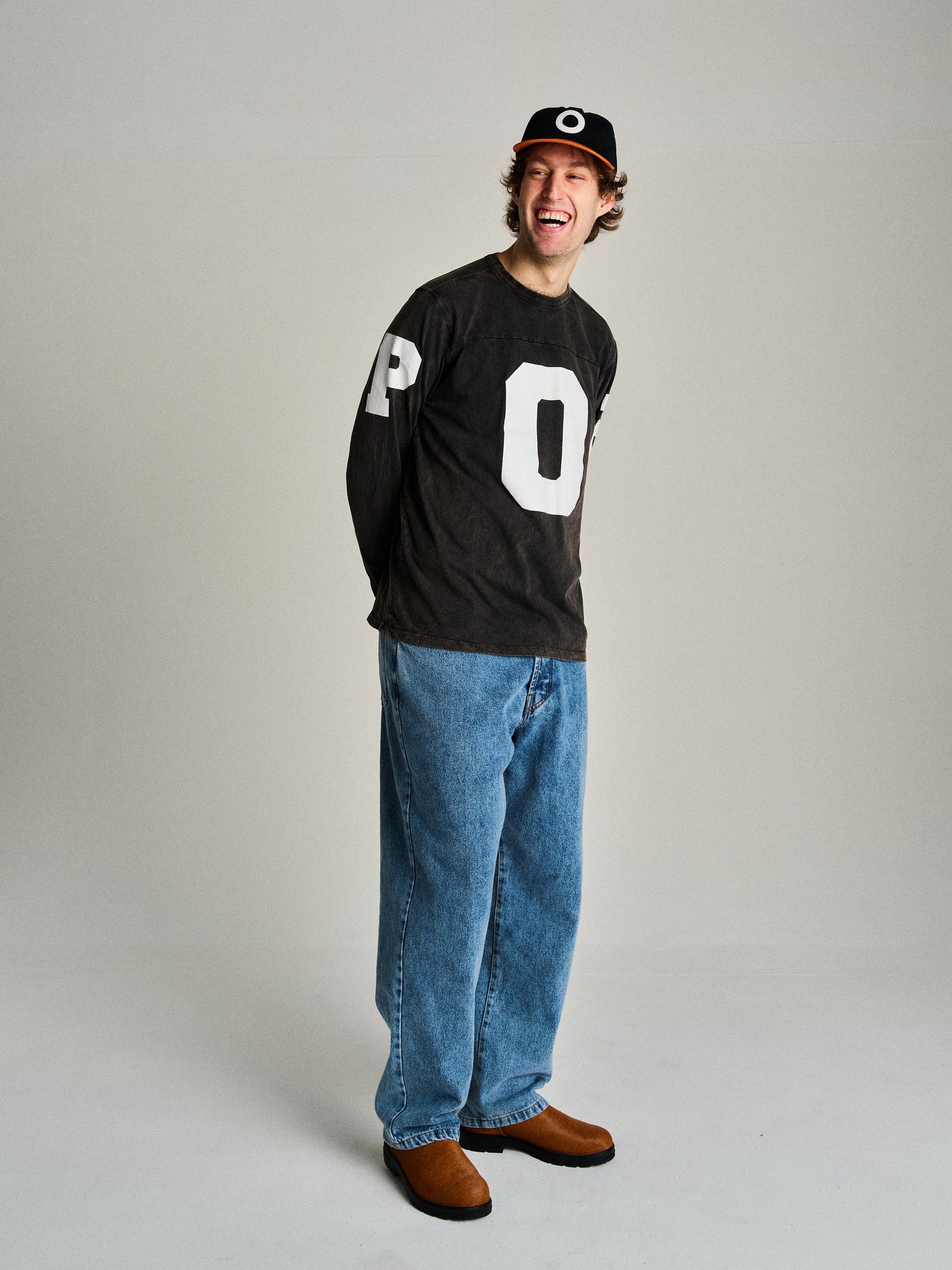 Pop Football Longsleeve T-Shirt Black