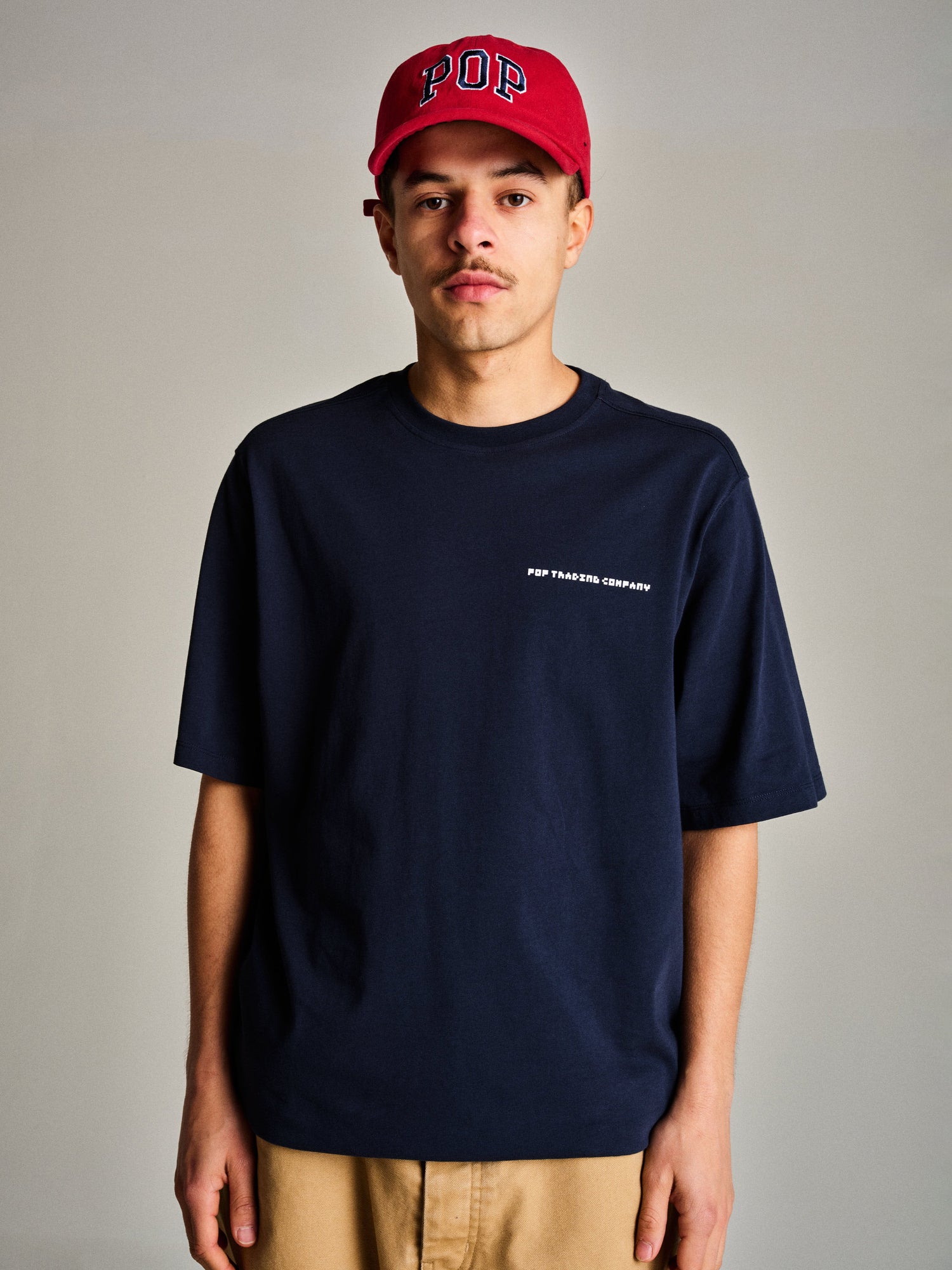 Pop Pixel Logo T-Shirt Navy