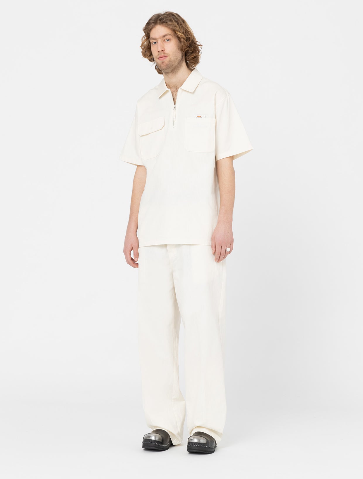 Pop/Dickies Shortsleeve Shirt Off White