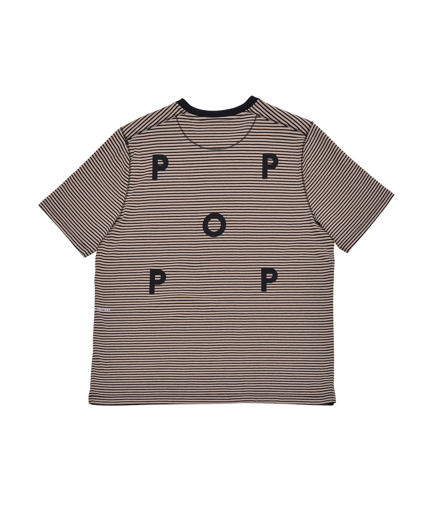 Pop Striped Logo T-Shirt Black/White Pepper