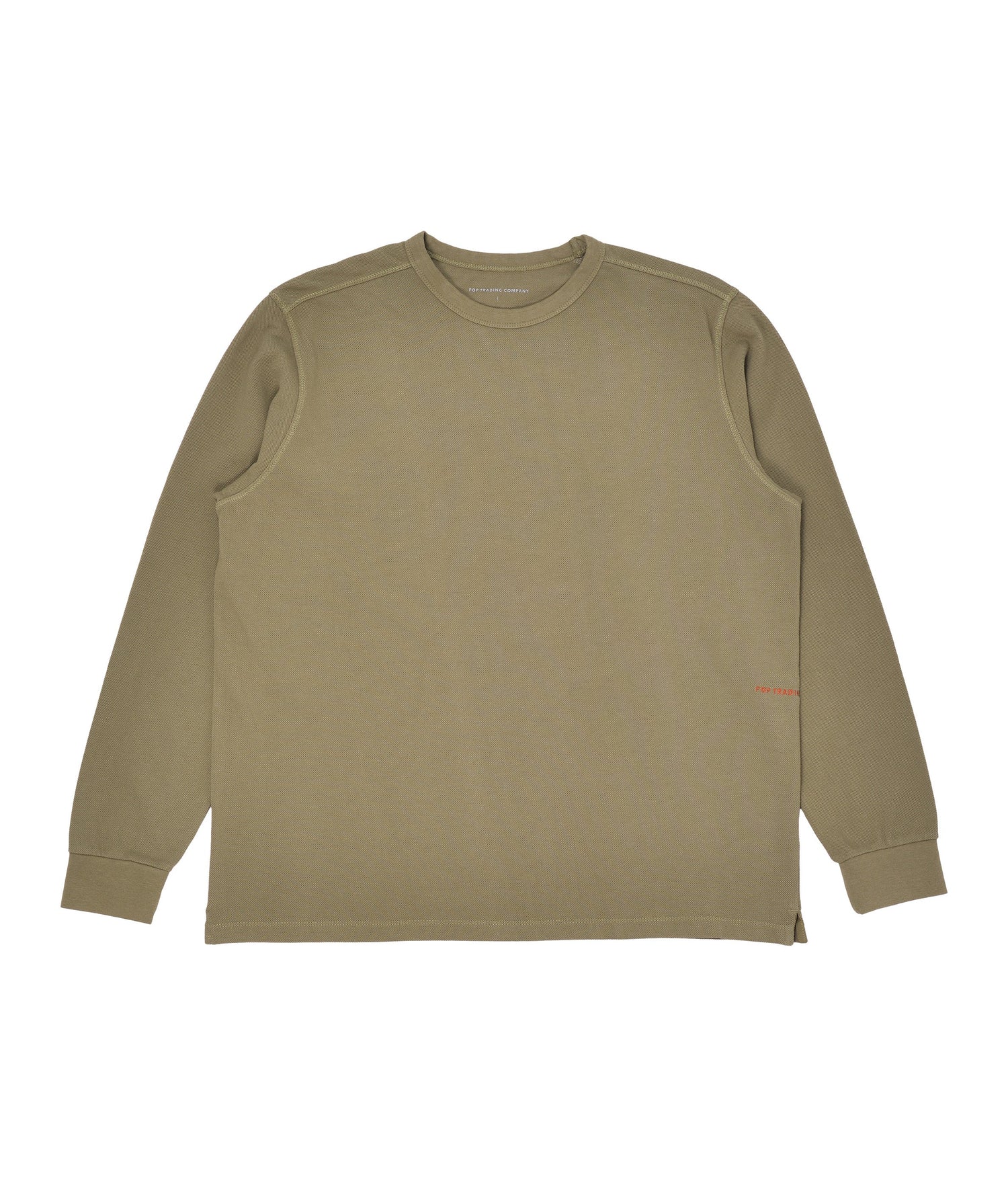 Pop Pique Logo Longsleeve Olivine