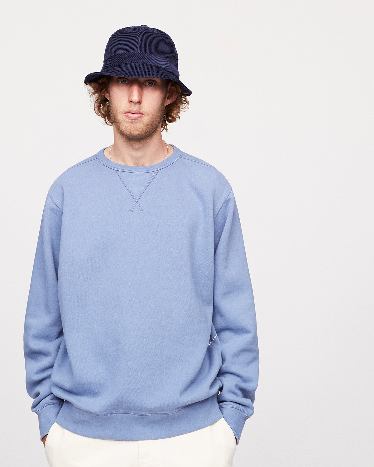 Pop Logo Crewneck Sweat Coastal Fjord