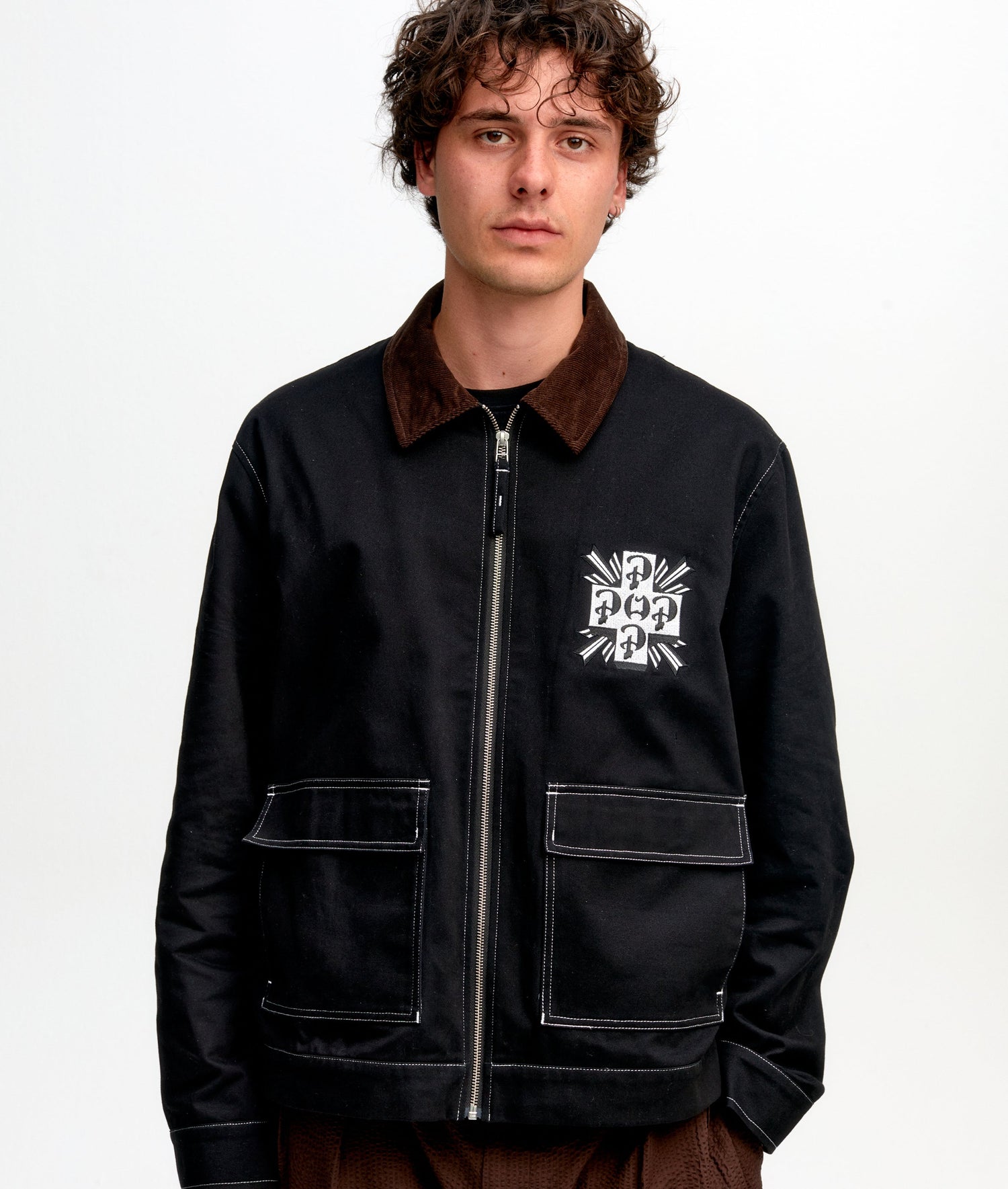 Pop Full Zip Jacket Black