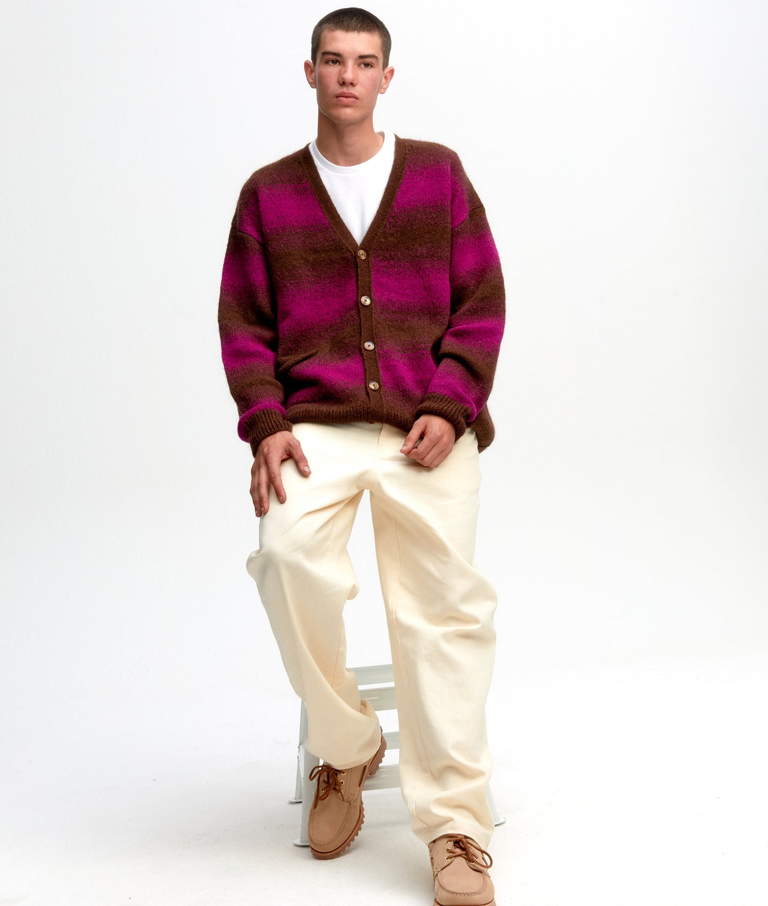Pop Knitted Cardigan Delicioso/Raspberry
