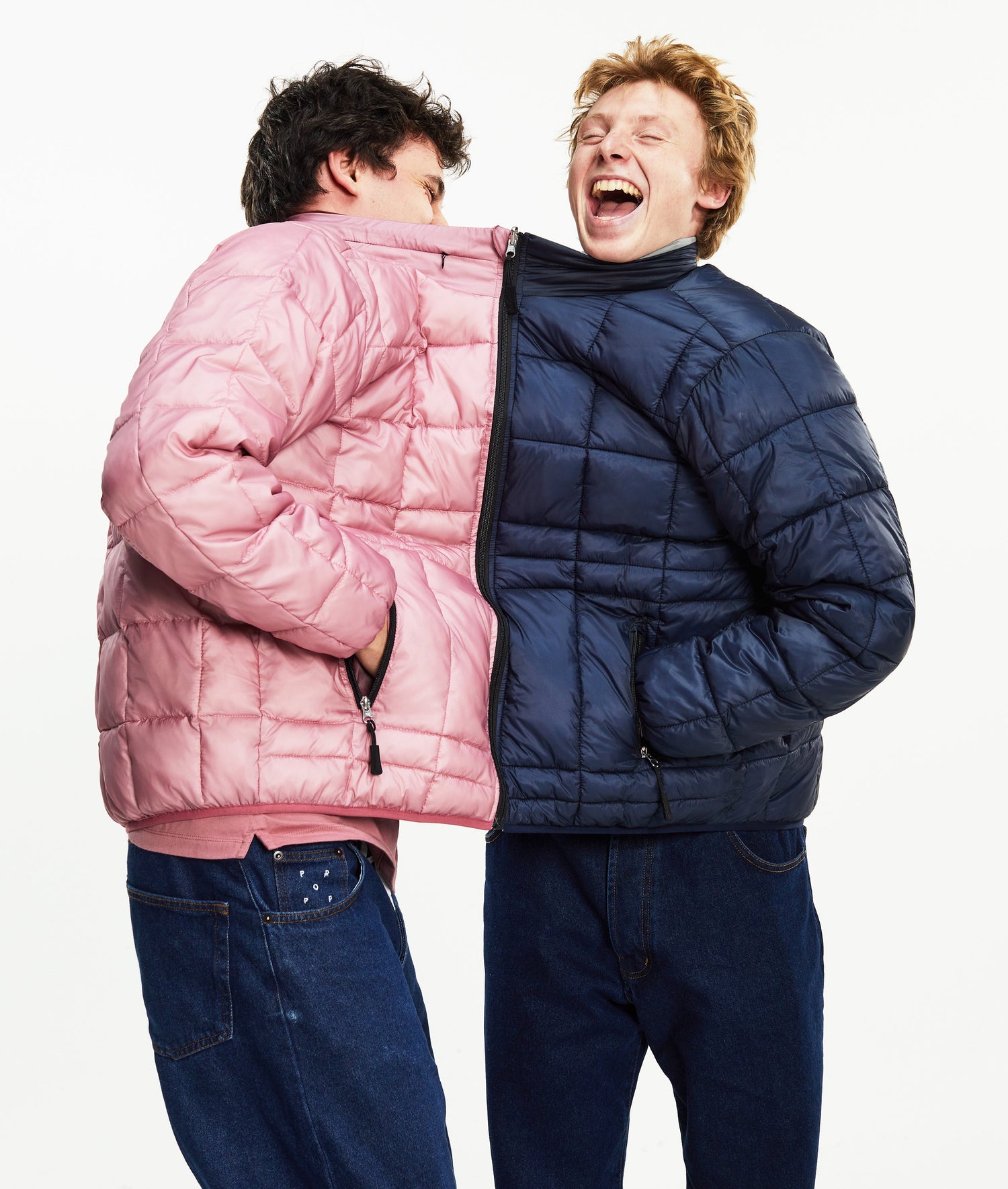 Pop Quilted Reversible Puffer Jacket Mesa Rose/Fired Brick