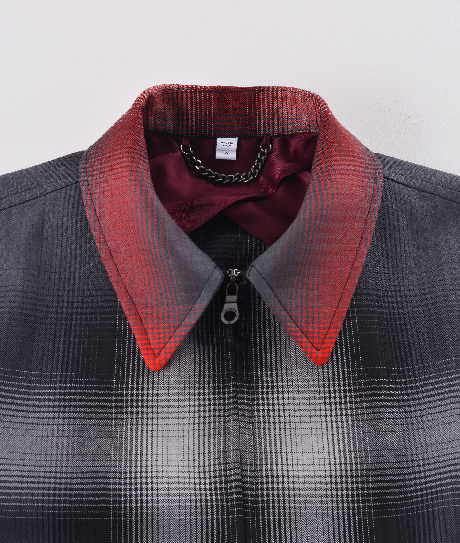 Burberry & Pop Wool Harrington Jacket Blurred Check