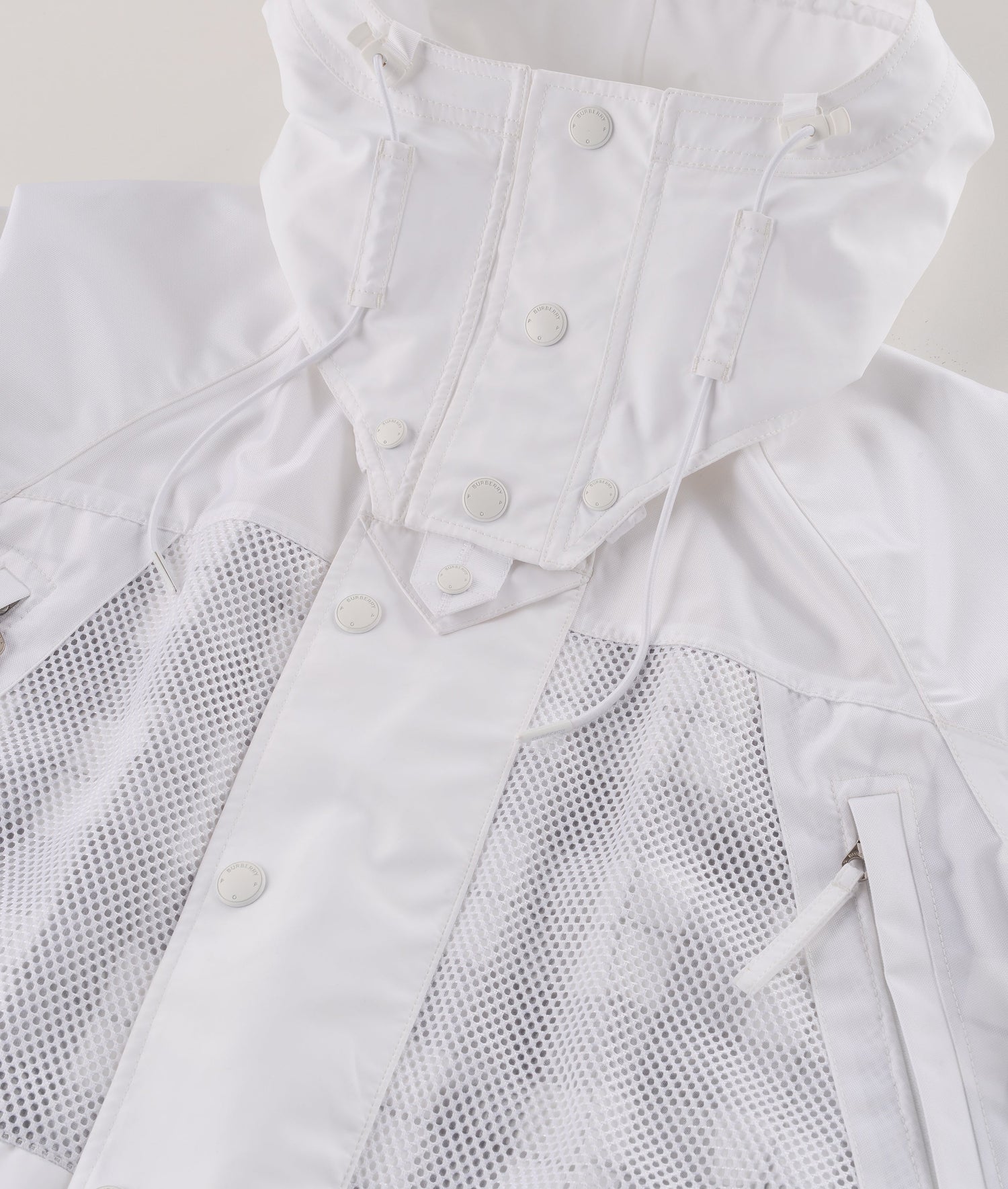 Burberry & Pop Parka Jacket White