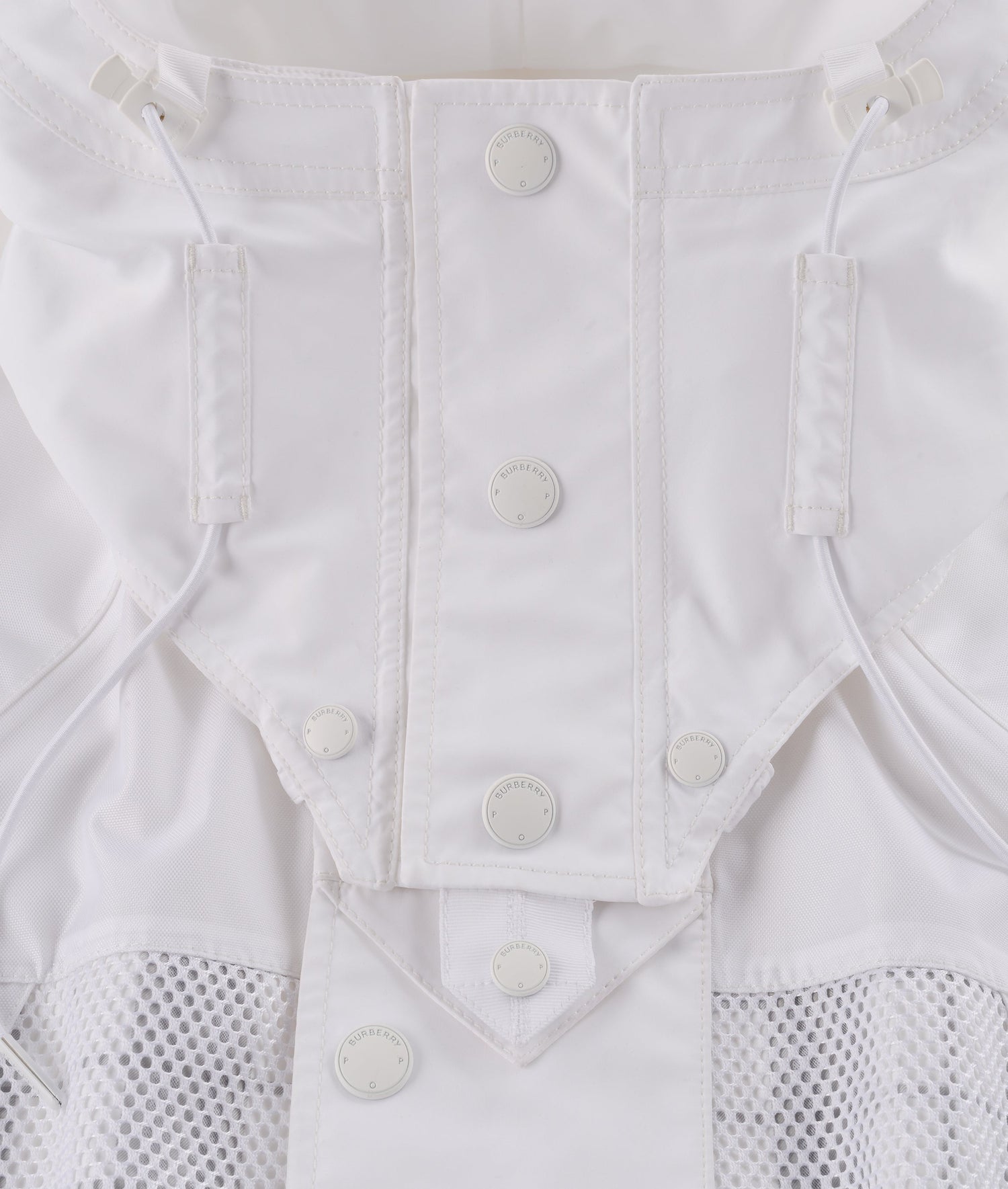 Burberry & Pop Parka Jacket White