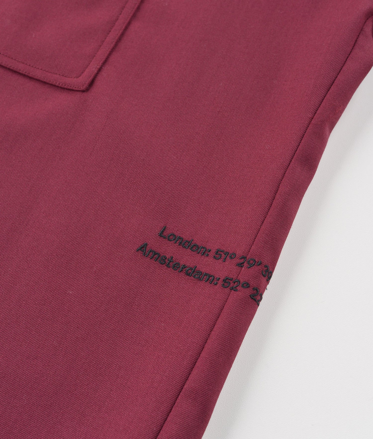 Burberry & Pop Overshirt Garnet