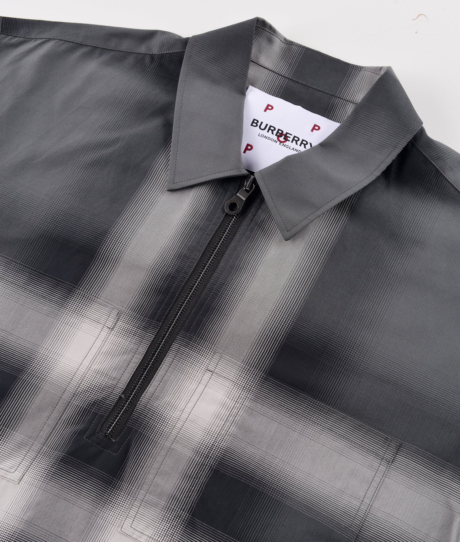 Burberry & Pop Halfzip Shirt Check