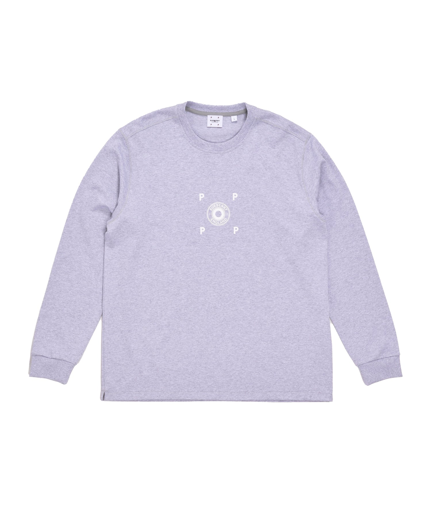 Burberry & Pop Logo Longsleeve T-Shirt Grey