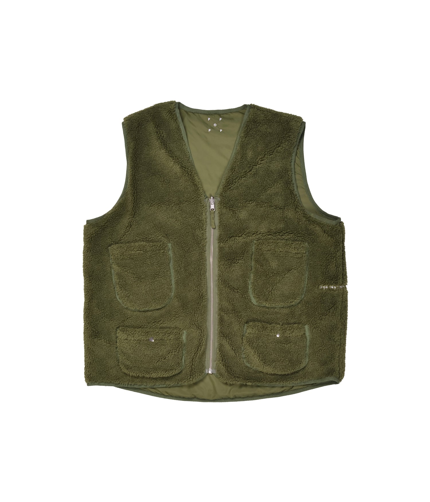 Pop Harold Reversible Vest Hunting Green
