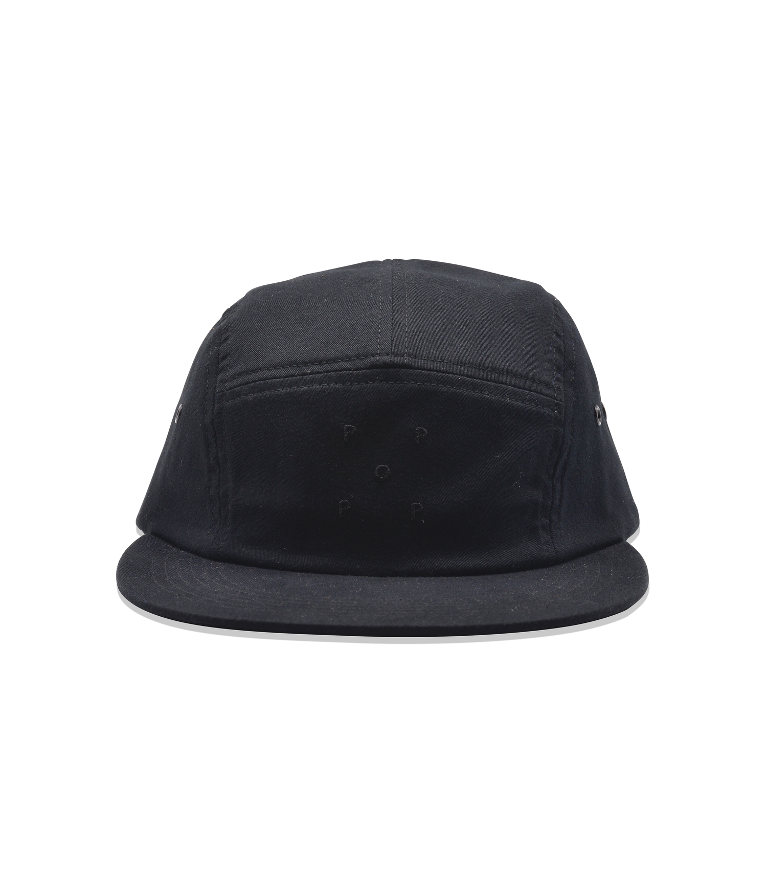 Pop Logo 5 Panel Hat Black