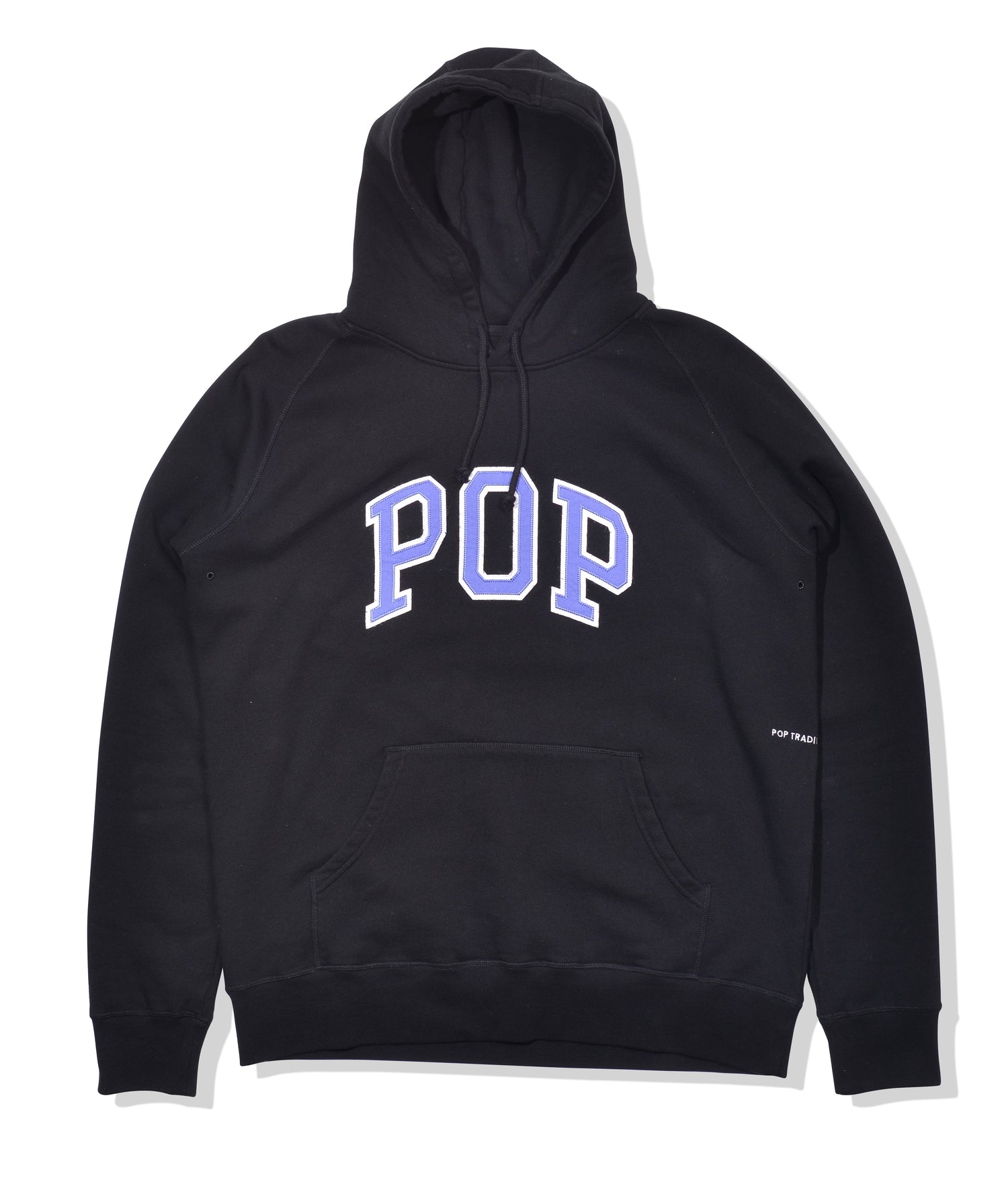 Pop Arch Logo Hooded Sweat Black