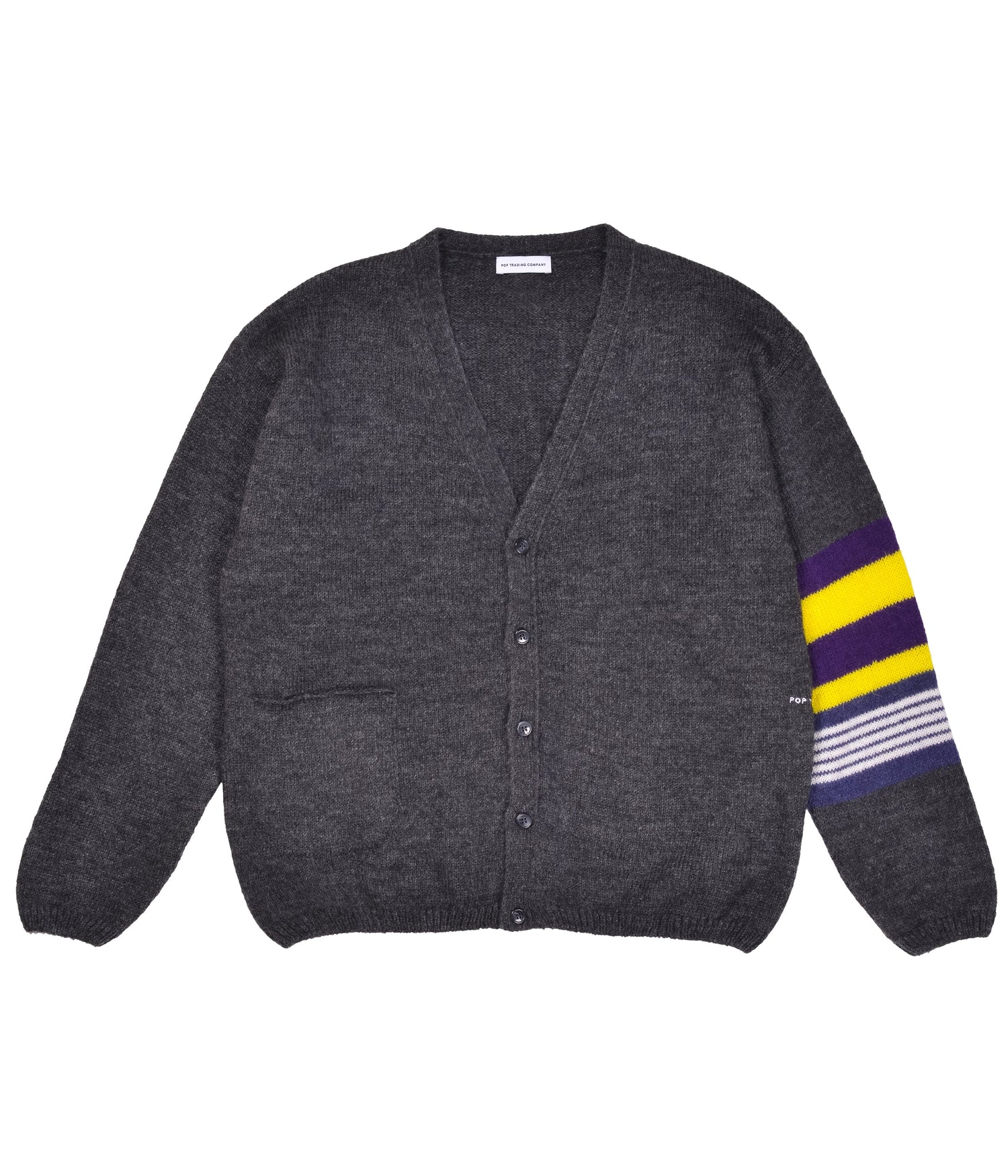 Pop Captain Knitted Cardigan Anthracite