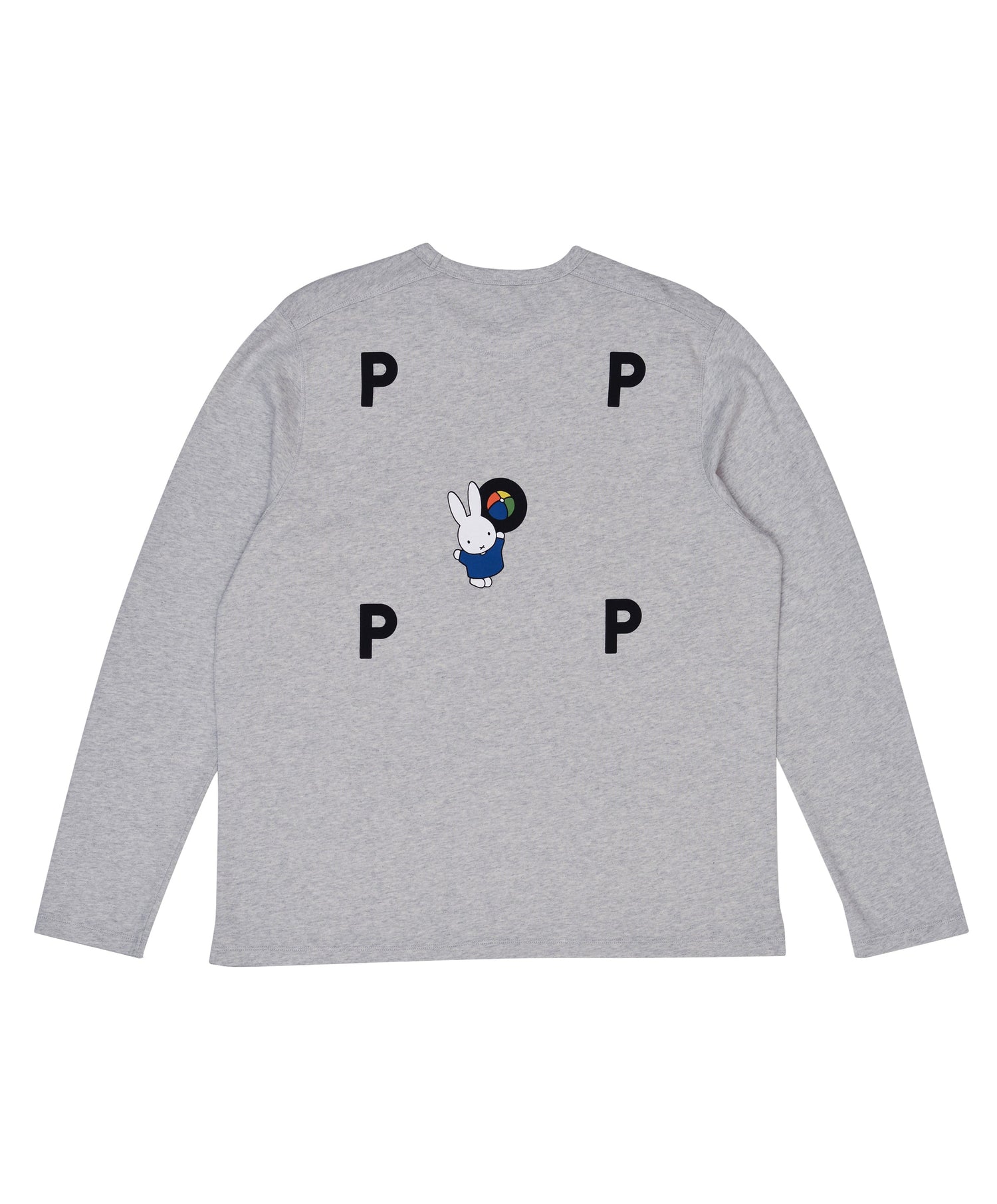Pop Miffy Ball Logo Longsleeve T-Shirt Ash Grey