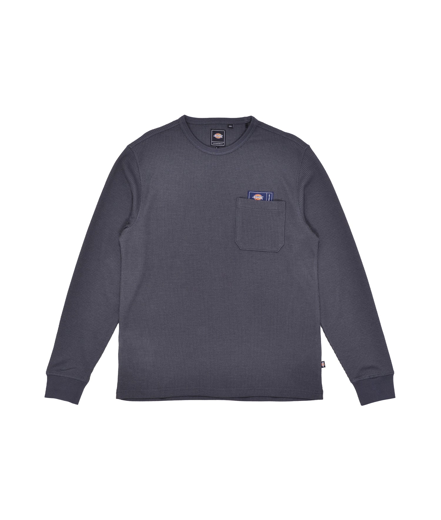 Pop/Dickies Waffle Longsleeve T-Shirt Charcoal