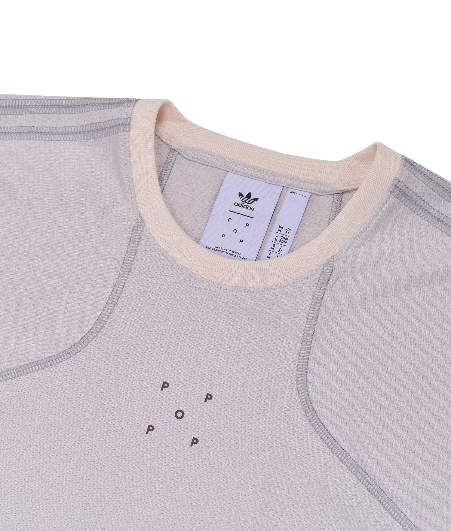 Pop/Adidas Tech T-Shirt Wonder White/Grey