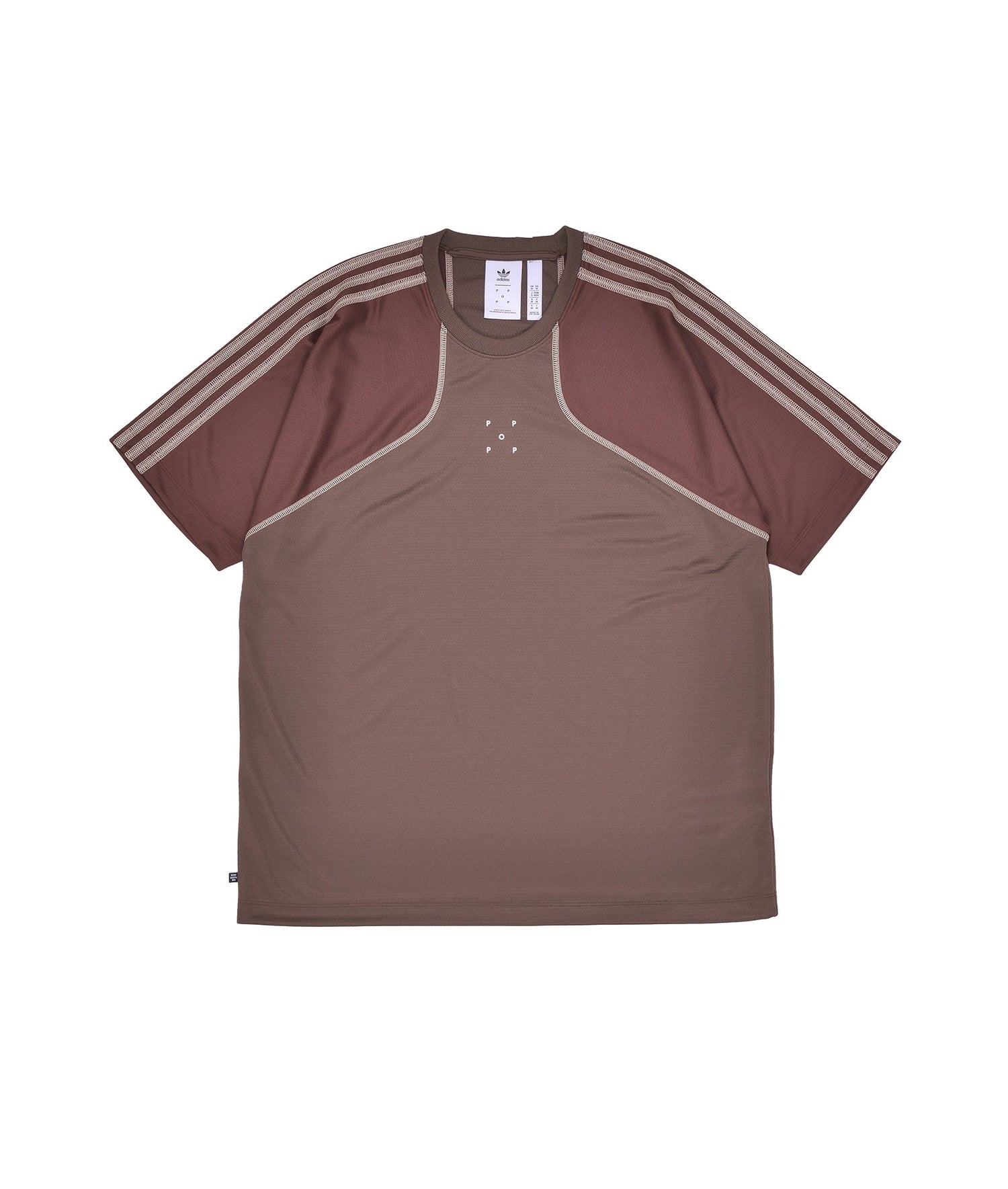 Pop/Adidas Tech T-Shirt Clay Brown
