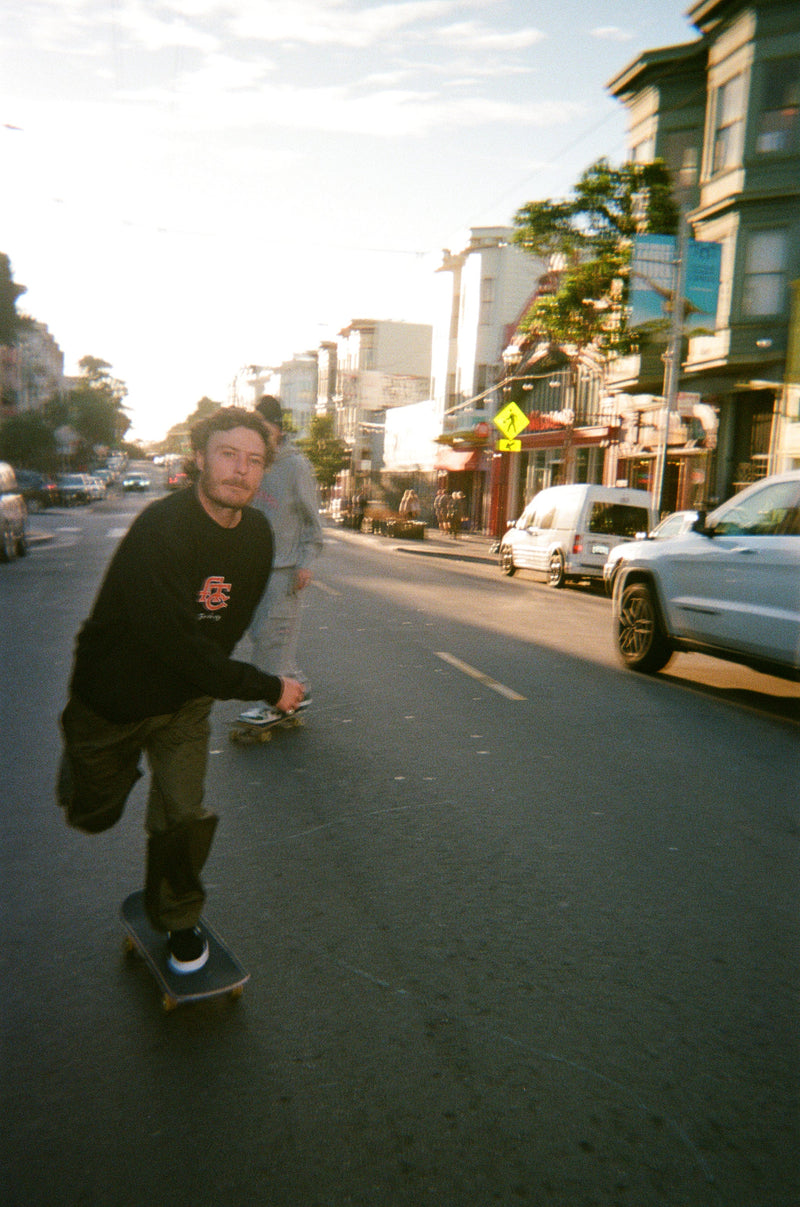 FTC & Pop Crewneck Sweat Black