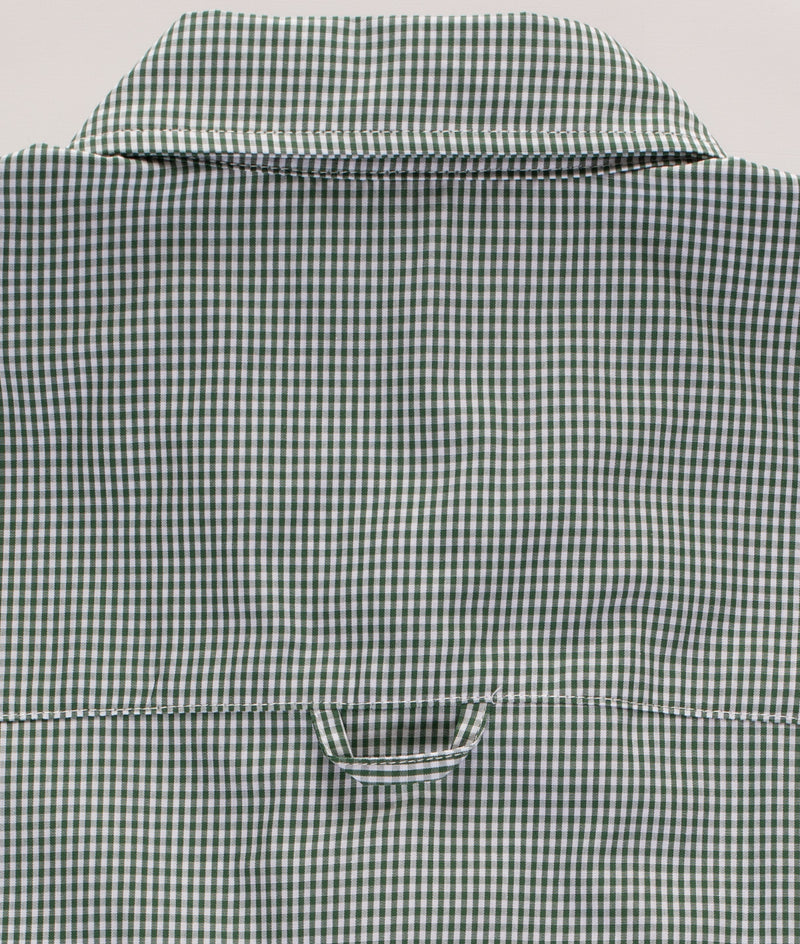 Pop O Shortsleeve Gingham Shirt Green/White