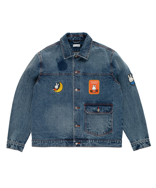 Featured Product Image Of Miffy & Pop Full Button Denim Jacket Stonewashed
