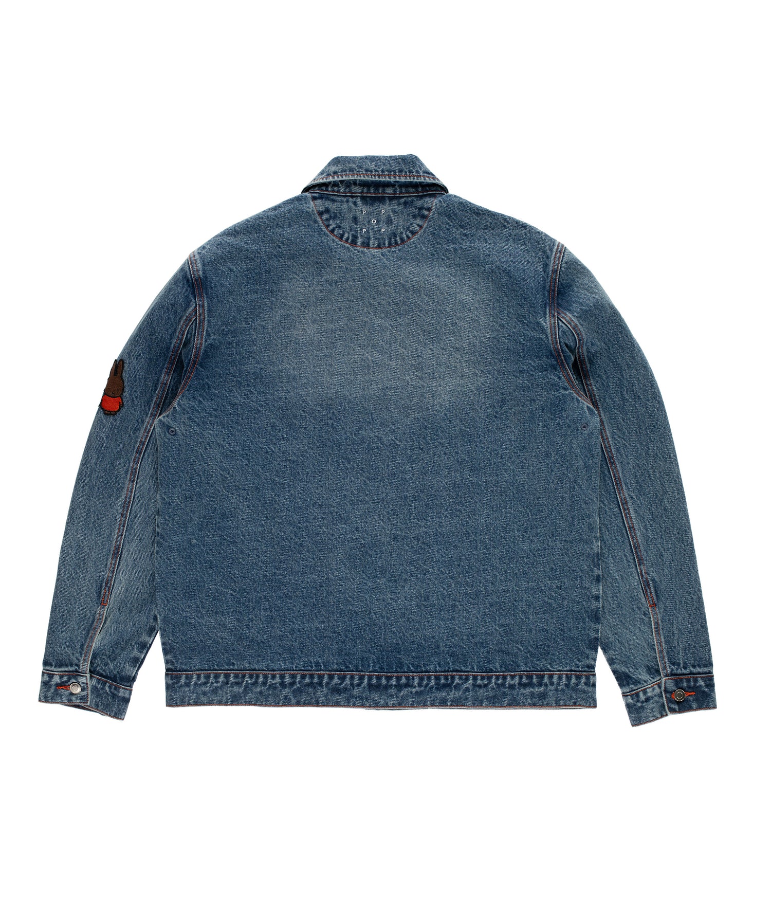 Miffy & Pop Full Button Denim Jacket Stonewashed