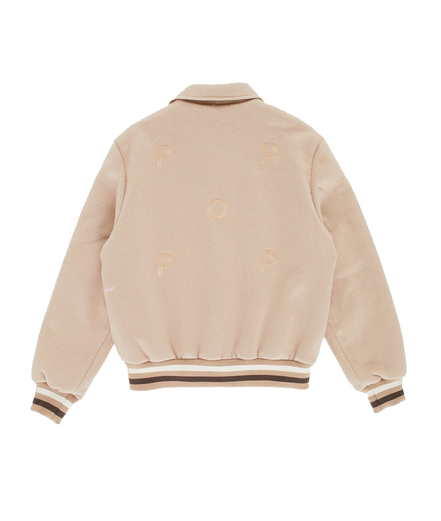 Pop Varsity Jacket White Pepper