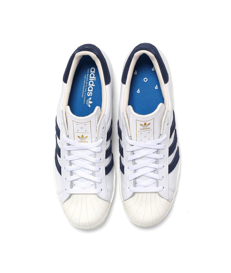 Pop & Adidas Superstar ADV White/Navy