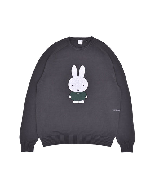 Featured Product Image Of Pop & Miffy Applique Knitted Crewneck Grey